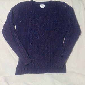 Old Navy Women's Purple Sparkly Sweater - Dark Blue